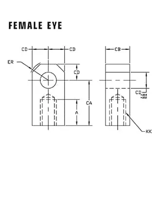 Cylinder female eye accessory